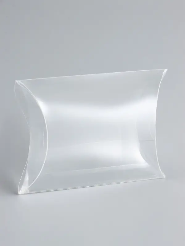 Складная прозрачная коробка из PVC, для упаковки подарков, 9×7×2.5 см