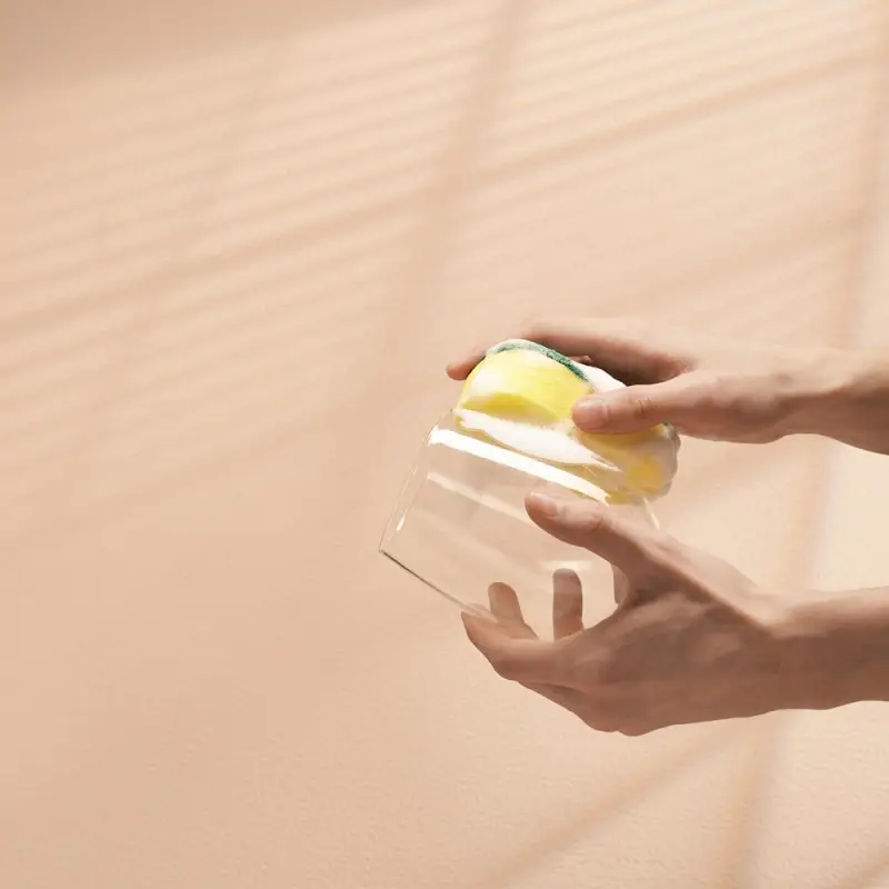 Губки для уборки с чистящим слоем тм VETTA, 3 шт, 7х10,5х2,5см, поролон, абразив