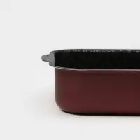 Противень &laquo;Хозяюшка&raquo;, 19&times;25 см, h=6 см, антипригарное покрытие, бордовый