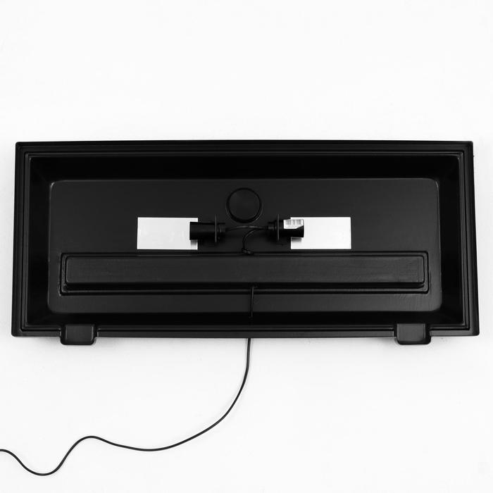 Аквариум Аквариум "Прямоугольный" с крышкой, 75 литров, 69 х 29 х 37 см, чёрный