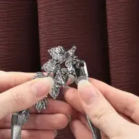 Подхват для штор &laquo;Ветвь&raquo;, 8&times;2.5 см, 23.5 см, цвет серебряный