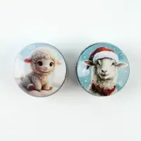 Свечи новогодние 2 шт. &laquo;Символ года 2027&raquo;, ароматы шоколад и карамель, диам. 4.8 см