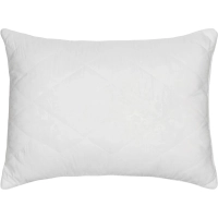 Подушка Luscan 50х70 см стеганная микрофибра/лебяжий пух, с цветным кантом