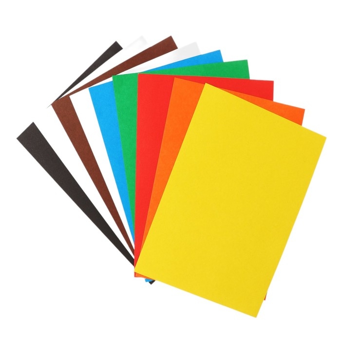 Картон цветной А4, 8 листов 8 цветов Kuromi, немелованный, 220 г/м² Картон цветной А4, 8 листов 8 цветов Kuromi, немелованный, 220 г/м²