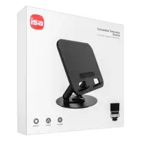 Настольная подставка PH-6 для ноутбука ISA черная