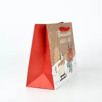 Набор новогодних пакетов &laquo;Новогодний праздник&raquo;, 5 шт., 23&times;27&times;11.5 см