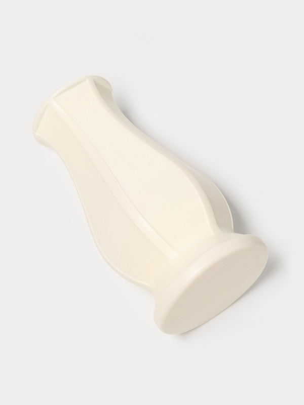 Ваза для цветов, пластик, 12×8.5×23.5 см, белый Ваза для цветов, пластик, 12×8.5×23.5 см, белый