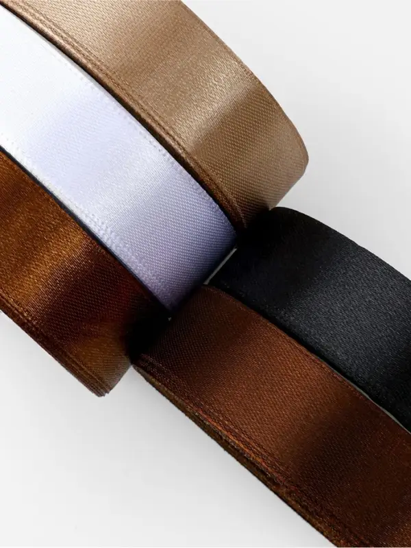 Атласная лента, набор 5 шт. &laquo;Уютный&raquo;, 20 мм, 23&plusmn;1 м