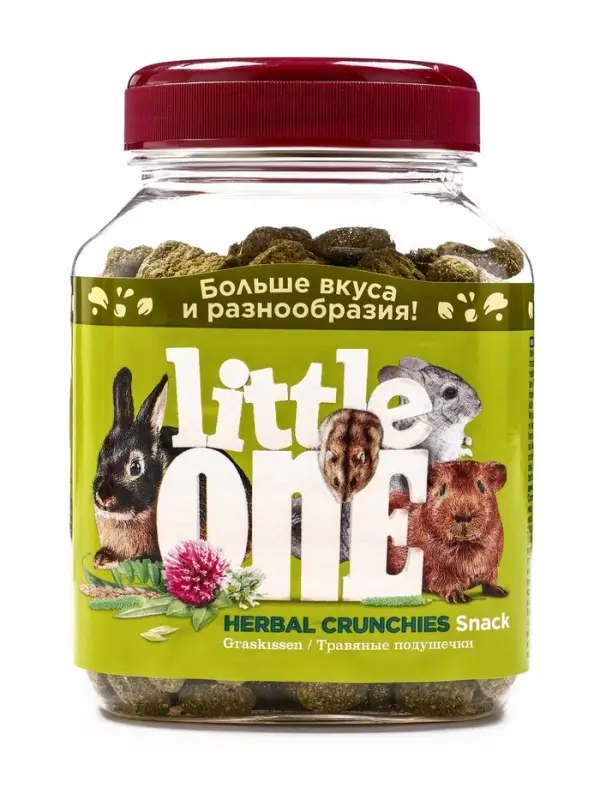 Лакомство Little One &laquo;Травяные подушечки&raquo; для грызунов, 100 г