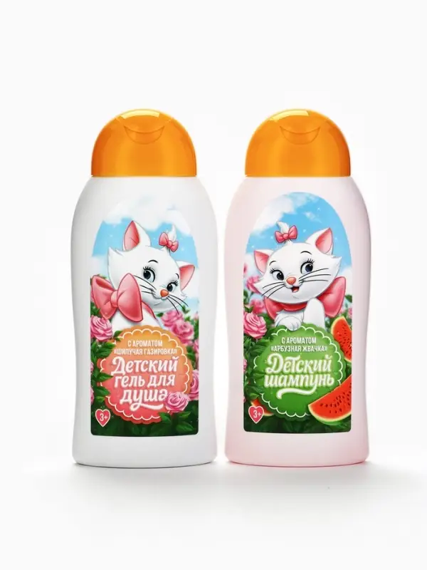 Детский гель для душа, аромат: шипучая газировка, 300 мл, &laquo;Кошечка&raquo;