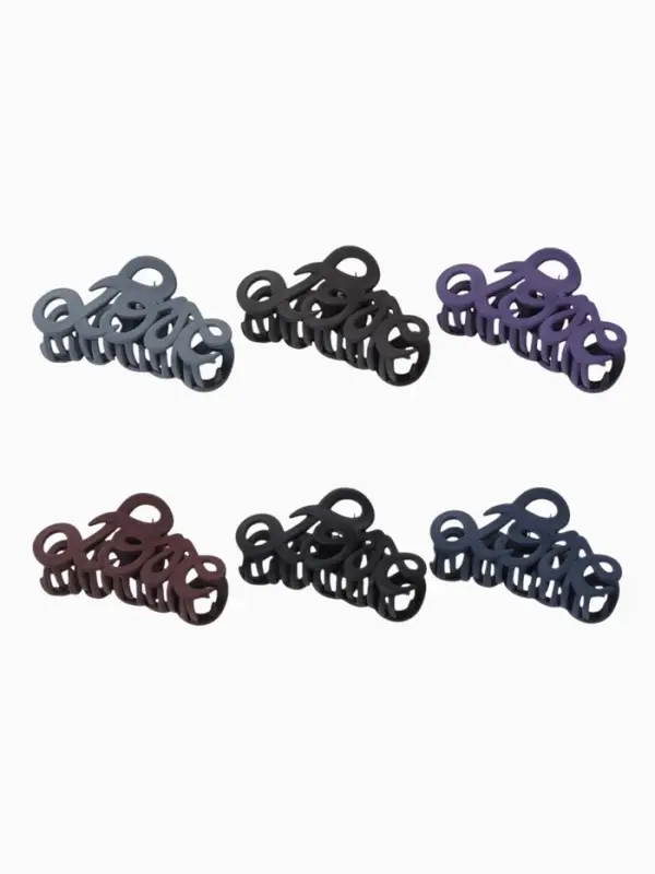 Крабик для волос &laquo;Классика&raquo;, завитки люкс, 9 см, МИКС