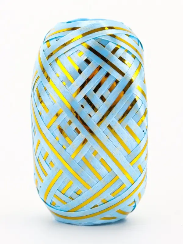 Лента упаковочная, с полосой, микс, 0.5 см &times; 10 м, набор 6 шт.