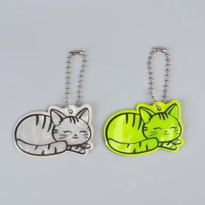 Светоотражающий элемент «Кошечка», двусторонний, 5.5×3.7 см, МИКС Светоотражающий элемент «Кошечка», двусторонний, 5.5×3.7 см, МИКС