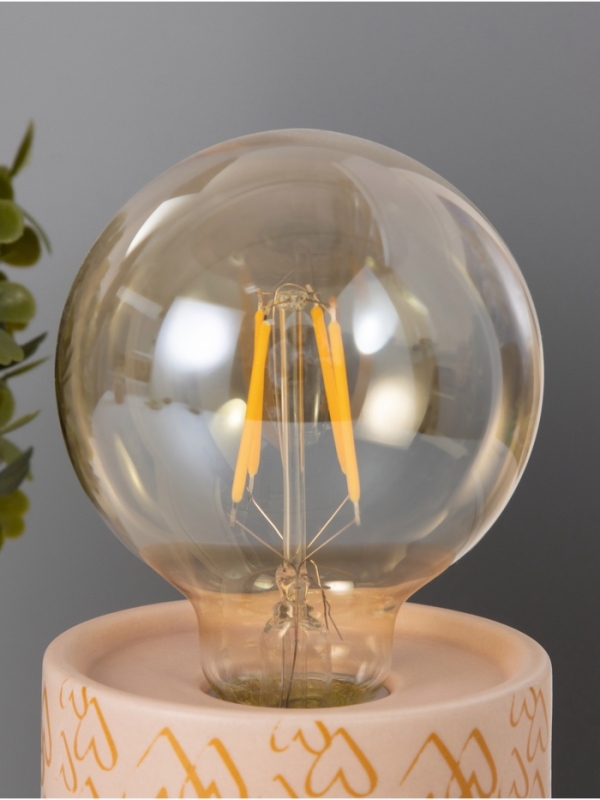 Светильник Светильник "Цилиндр" малые сердца LED 2хАА 8,5х8,5х17см