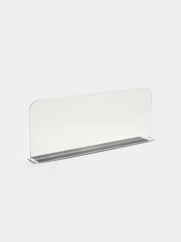 Пластиковый разделитель на Т-основании высотой 15 см, с магнитным скотчем, L=38 см