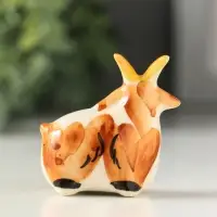 Фигурка фарфор &laquo;Коза малая&raquo;, 4.5 см, гжель, цветная, МИКС