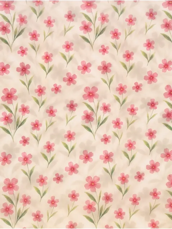 Бумага упаковочная крафт &laquo;Розовые цветы&raquo;, 50&times;70 см