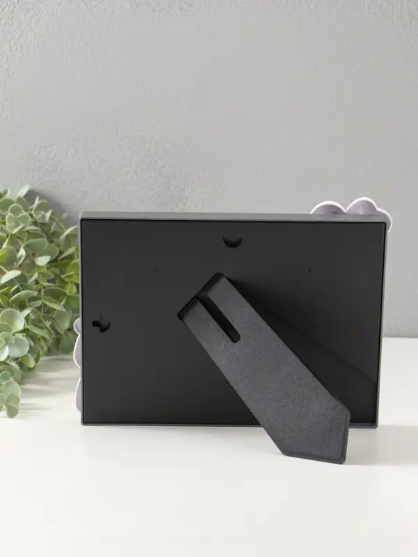 Фоторамка пластик 13х18 см "Пандочка с бамбуком" серый, горизонталь 3,5х24,5х19 см