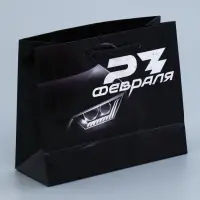 Пакет подарочный ламинированный, упаковка, &laquo;С 23 февраля&raquo;, S 12&times;15&times;5.5 см