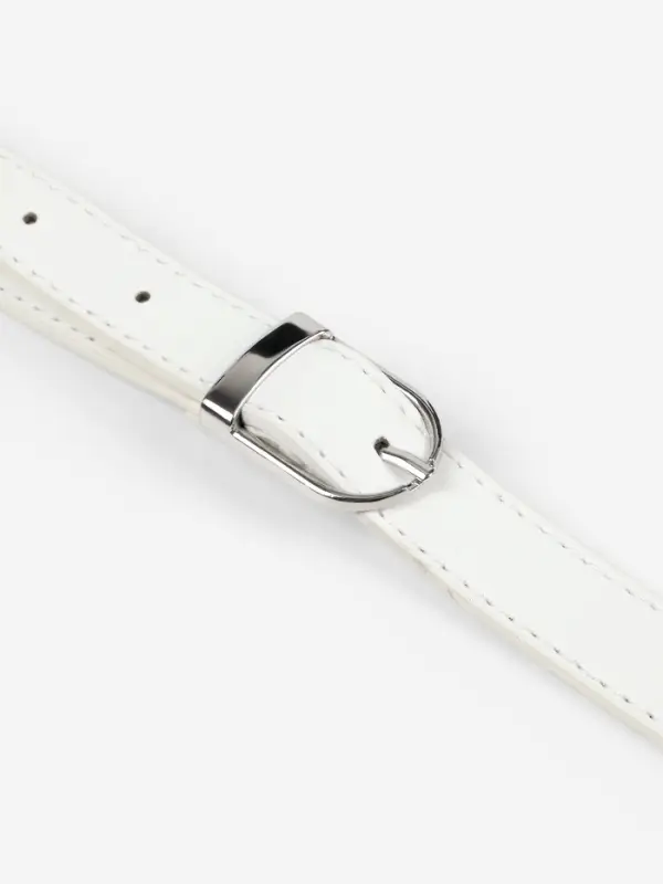 Ручка для сумки из экокожи, с карабинами, 125&times;1.8 см, цвет молочный