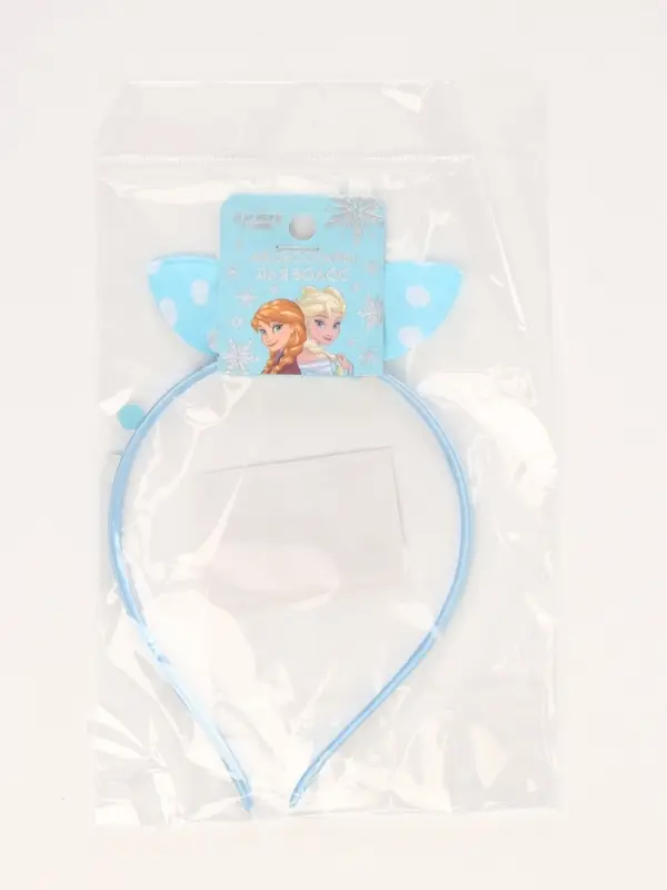 Ободок для волос «Бантик» голубой, Холодное сердце