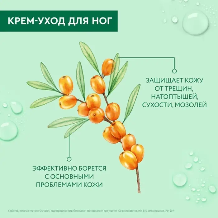 Крем-уход для ног Чистая линия &laquo;Интенсивное питание&raquo;, 75 мл