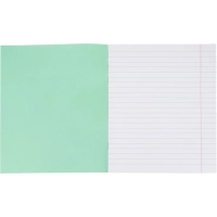 Тетрадь в зеленом офсете 18л.,  линия, штука, внутр.блок 100% белизна