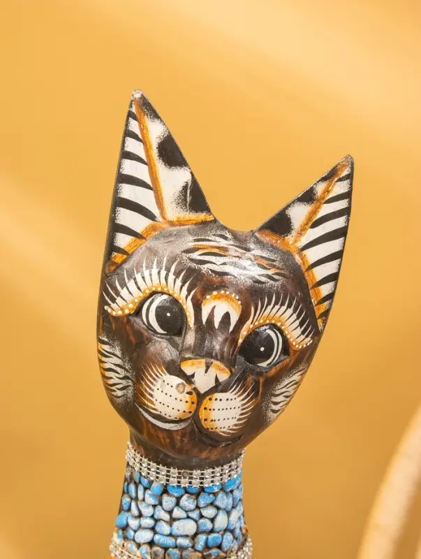 Сувенир «Кошка», 60×14×6 см, дерево, коричневый, МИКС Сувенир «Кошка», 60×14×6 см, дерево, коричневый, МИКС