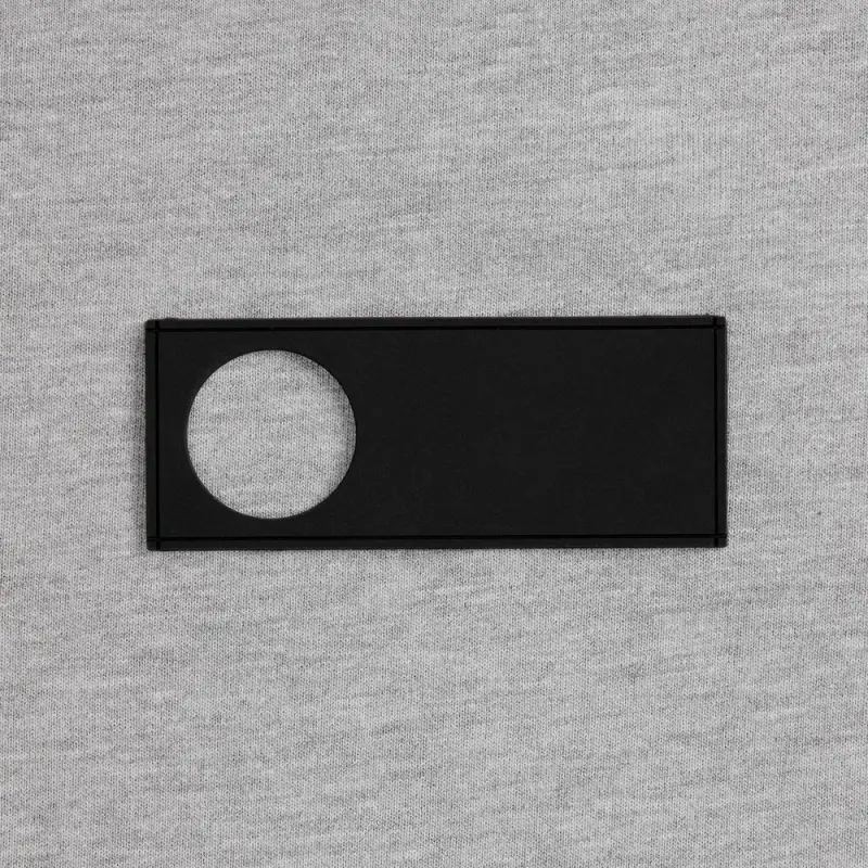 Лейбл из ПВХ с вырубкой «Круг», черный Лейбл из ПВХ с вырубкой «Круг», черный