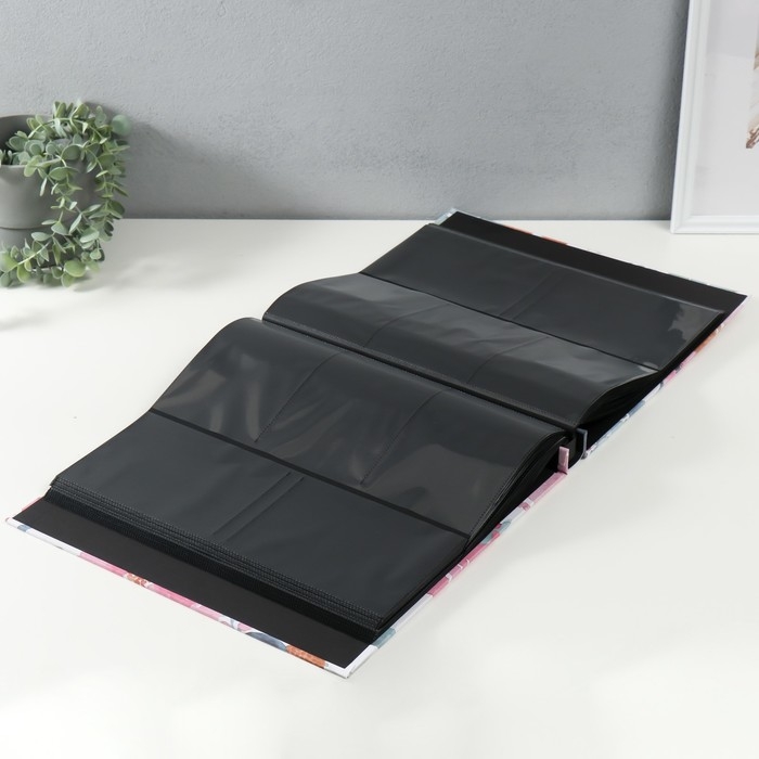 Фотоальбом на 500 фото 10х15 см "Акварель. Цветы на белом" 36х33х4,5 см