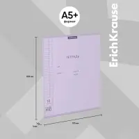 Тетрадь 18 листов в клетку ErichKrause &laquo;Классика CoverPrо Pastel&raquo;, пластиковая обложка, сиреневая