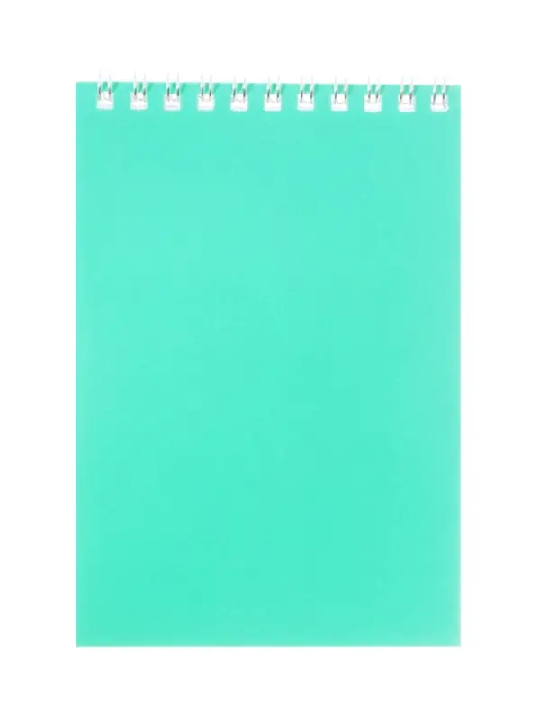 Блокнот BG &laquo;Для конференций&raquo;, А6, 60 листов, в клетку, на гребне, обложка из мелованного картона, бирюзовый, МИКС