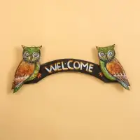 Панно &laquo;Совушки welcome&raquo;, 50&times;4&times;20 см, дерево