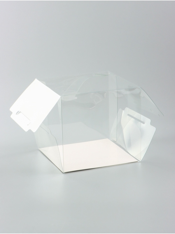 Коробка с PVCдля цветов и десертов 15 х 16 х 16 см