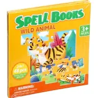 Книжка-деревяшка пазл "Животные" Книжка-деревяшка пазл "Животные"