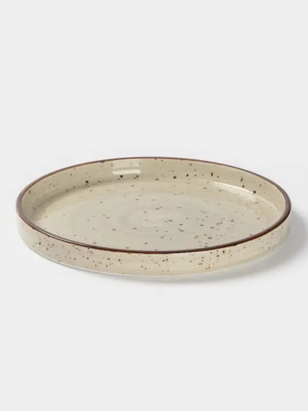 Тарелка с бортиком Magistro Mediterana, d=22.7 см, фарфор, бежевая