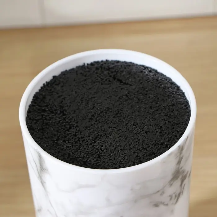 Подставка для ножей с наполнителем Доляна «Мрамор», 22×11 см, цвет белый