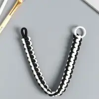 Брелок на карабине "Паракорд" шнур 0,5 см чёрно-белый 14,5х1,8х0,8 см Брелок на карабине "Паракорд" шнур 0,5 см чёрно-белый 14,5х1,8х0,8 см