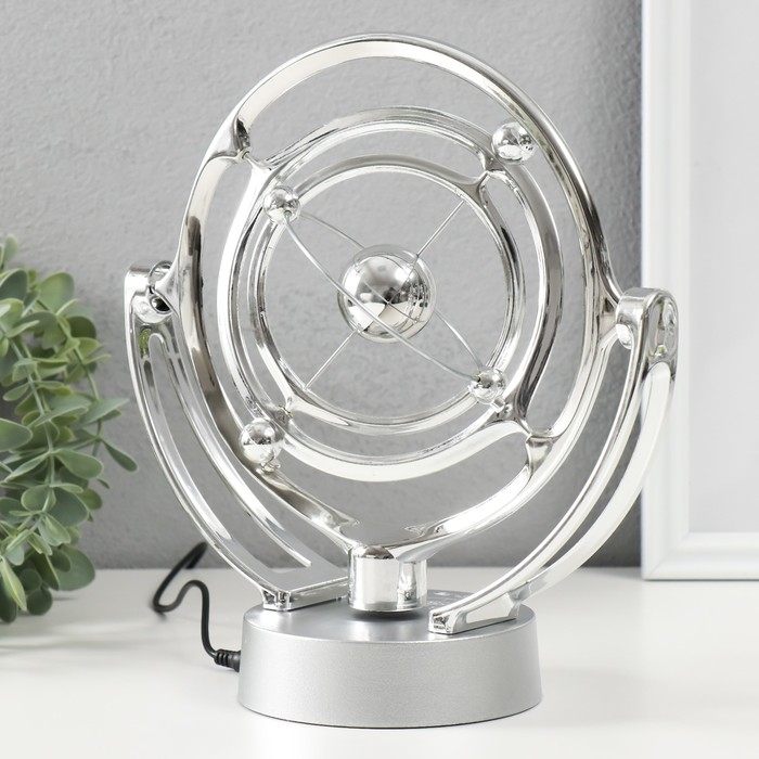 Маятник пластик Маятник пластик "Планеты" серебро, от USB 10,5х23х22,5 см