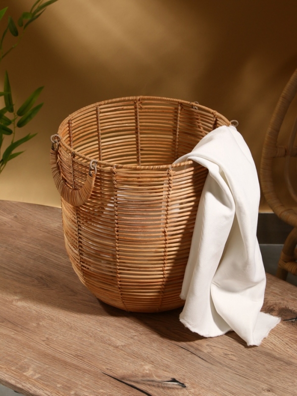 Корзина для белья, 31х31х31 см, ротанг