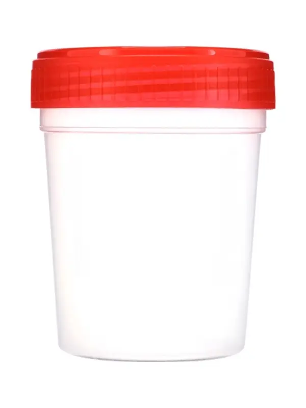 Контейнер для биоматериалов 120 мл, завинчивающаяся крышка, матовое окно, индивидуальная упаковка Контейнер для биоматериалов 120 мл, завинчивающаяся крышка, матовое окно, индивидуальная упаковка