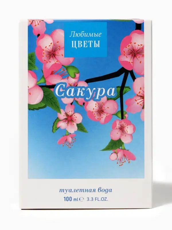 Туалетная вода женская &laquo;Любимые цветы&raquo; сакура, 100 мл (по мотивам Moon Sparkle (Escada)