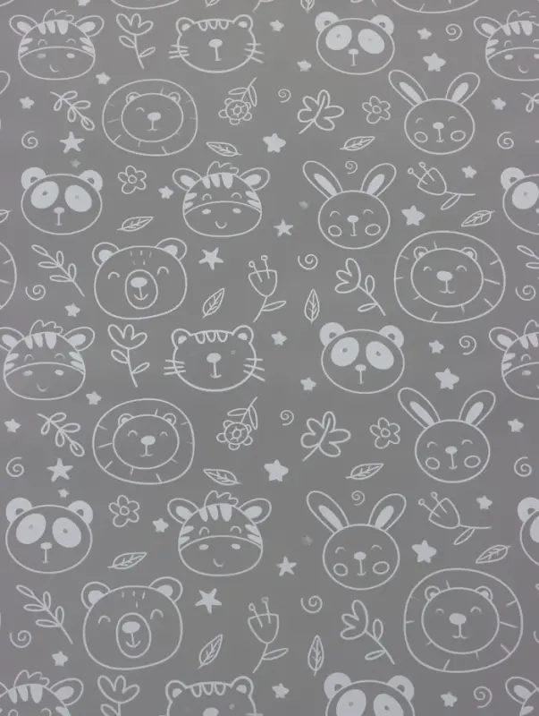 Пленка прозрачная с рисунком «Детский» Белая 0.7×8.2±5%м