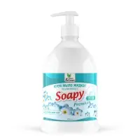 Крем-мыло жидкое "Soapy" Premium "альпийский луг" увлажн. с дозатором 1000 мл. Clean&Green CG8096