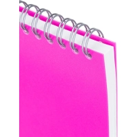 Блокнот А5,пласт обл,80л, ATTACHE FANTASY,розов
