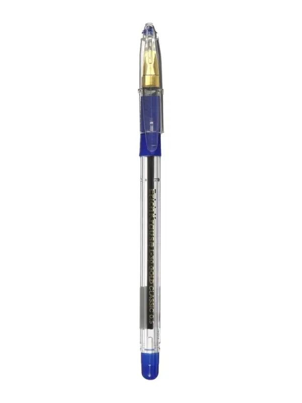 Ручка шариковая ErichKrause L-30 Gold Stick Grip, Super Glide, узел 0.5 мм, синяя