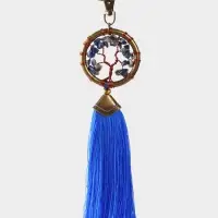 Брелок ловец снов "Великое древо" 19 см, цв. синий Брелок ловец снов "Великое древо" 19 см, цв. синий
