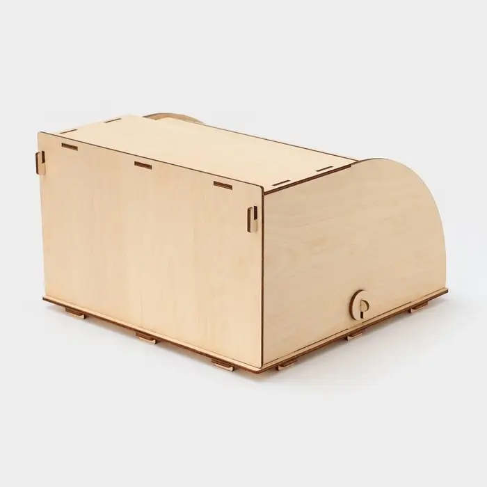 Хлебница деревянная, 26&times;26&times;15 см, бежевая