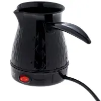 Турка электрическая Energy EN-293, 600 Вт, 300 мл, 60 см, термостойкий пластик, чёрная