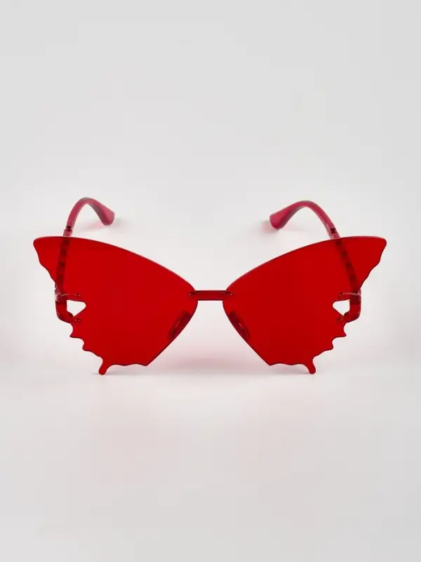 Карнавальные очки "Бабочка" цвета МИКС